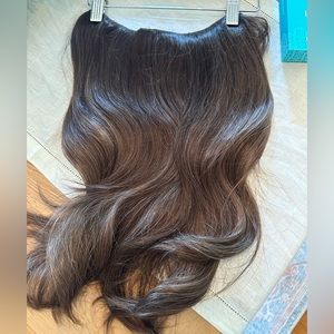 HALO COUTURE Custom Layered 16” Halo Extension, Brunette